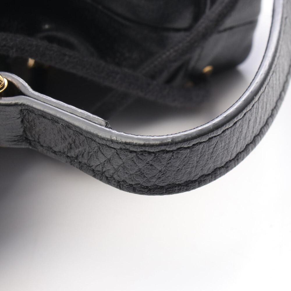 GUCCI Black Leather Horsebit Shoulder Bag - Picture 5 of 7